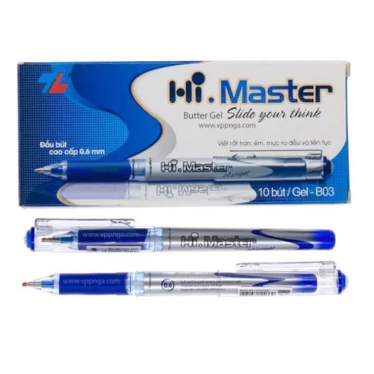 HỘP 10 CÂY Bút Thiên Long Hi-Master GEL-B03