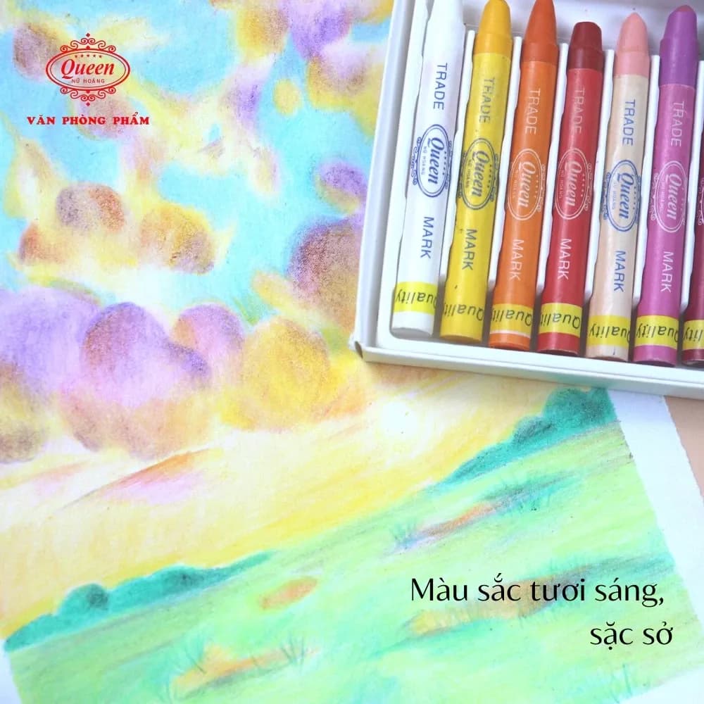 Bút sáp màu Queen