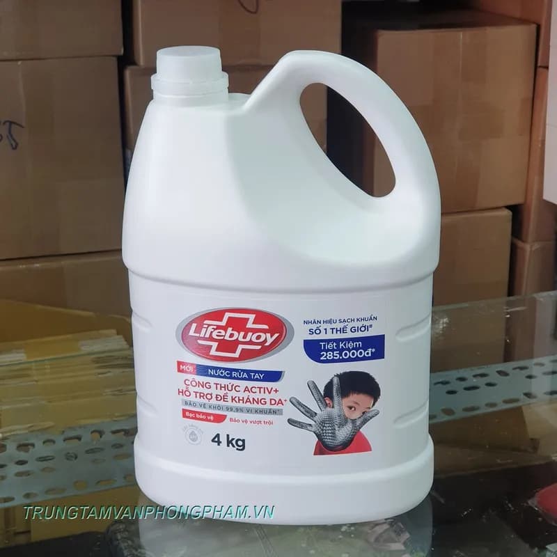 Nước rửa tay Lifebuoy bình lớn 4kg