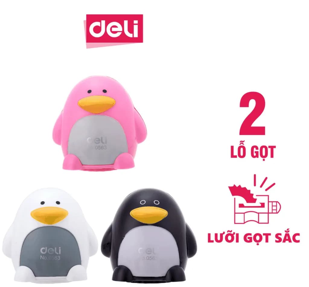 Gọt bút chì Deli E0563 - chim cánh cụt,
