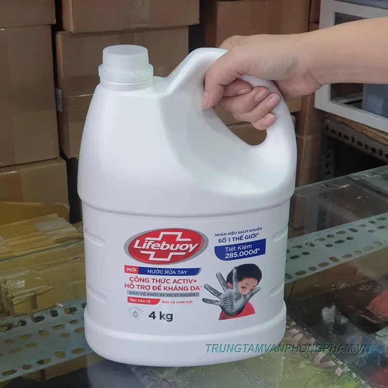 Nước rửa tay Lifebuoy bình lớn 4kg