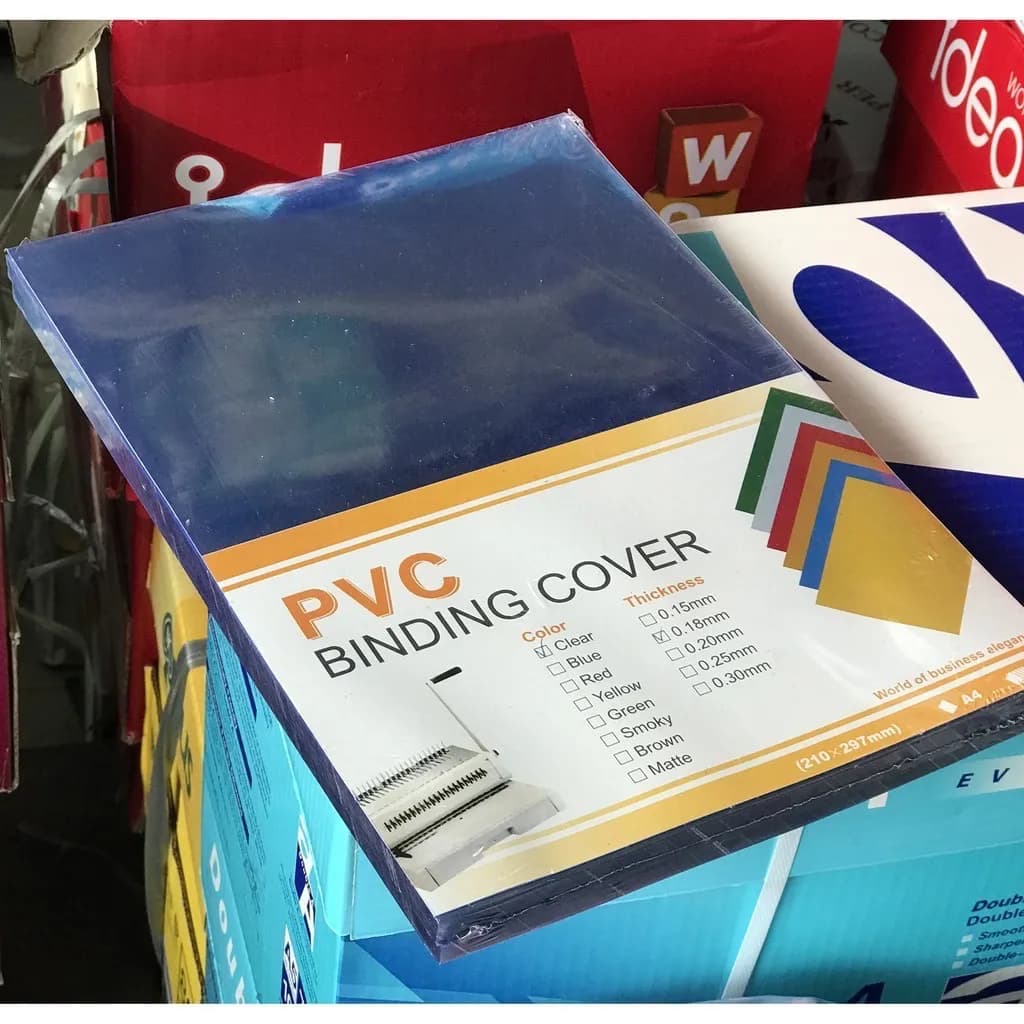 Bìa kiếng A4 đóng sách - PVC 1.8