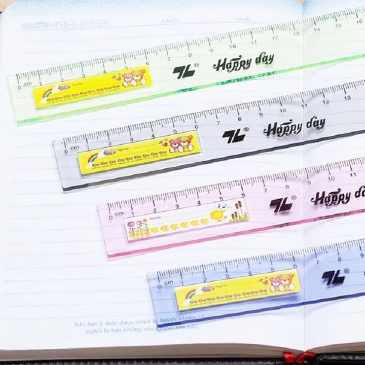 Thước mica Thiên Long 20cm 30cm