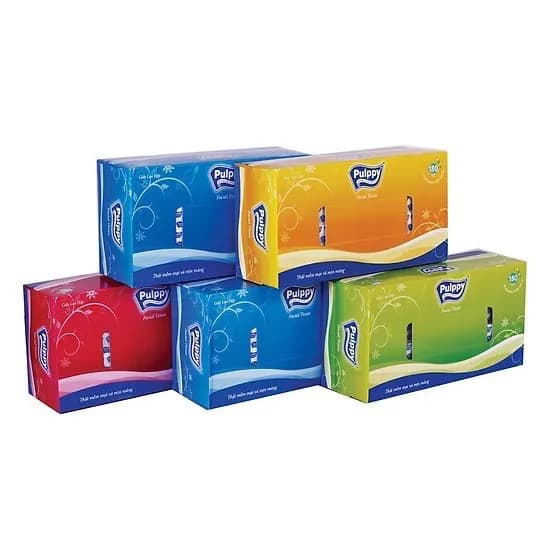 Khăn giấy hộp Pulppy 180 tờ