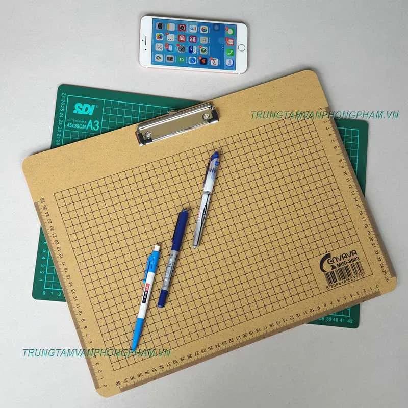 Trình ký gỗ dùng kẹp giấy A3 - Genvava mini 8003 - TRÌNH KÝ GỖ A3 8003
