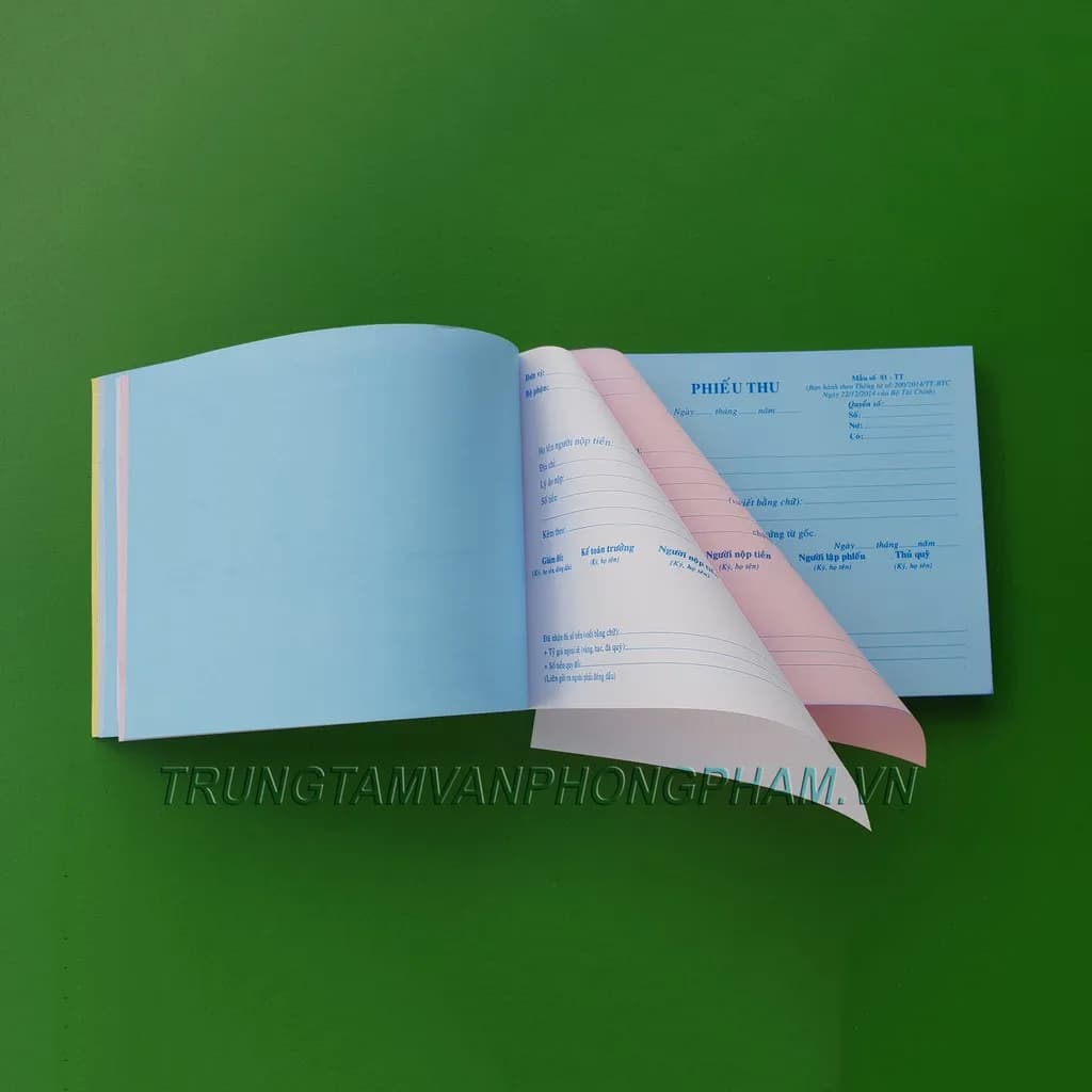 Phiếu thu chi 3 liên theo thông tư 200