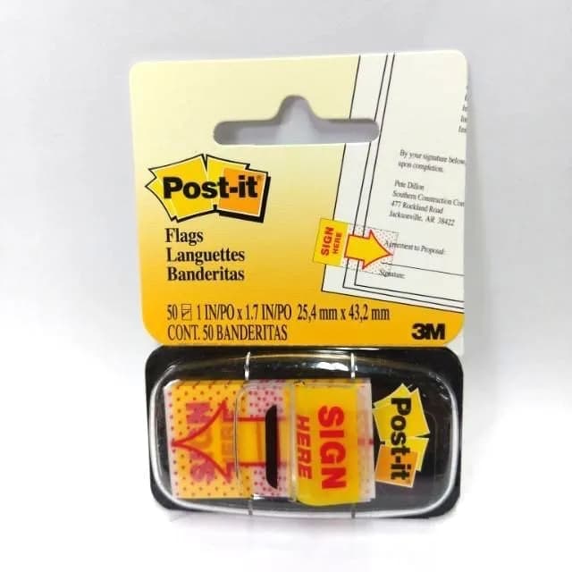 Giấy Note Sign here Post it 3M 680-9