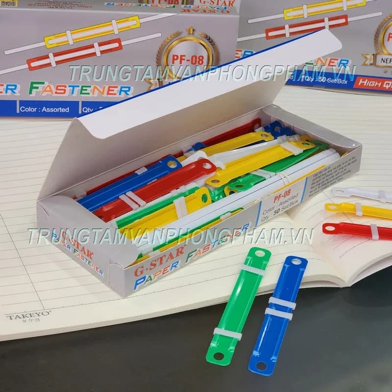 Hộp 50 cái nẹp Acco nhựa Gstar