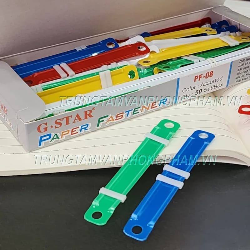 Hộp 50 cái nẹp Acco nhựa Gstar