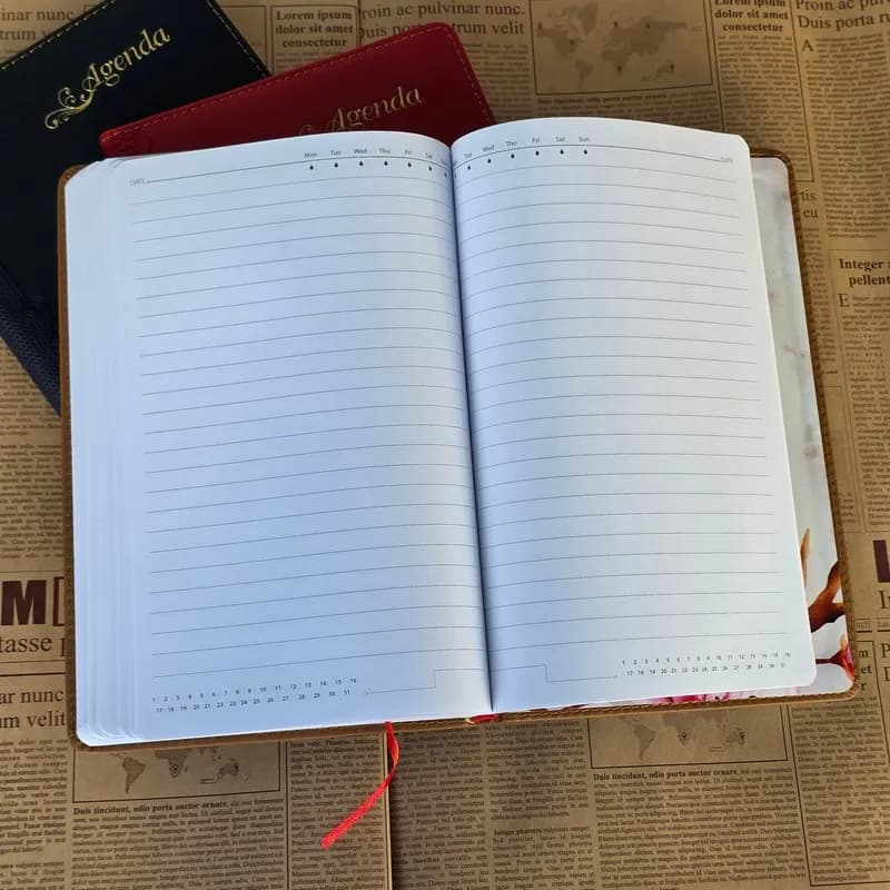 Sổ tay Agenda lịch 2026 16cm x 24cm