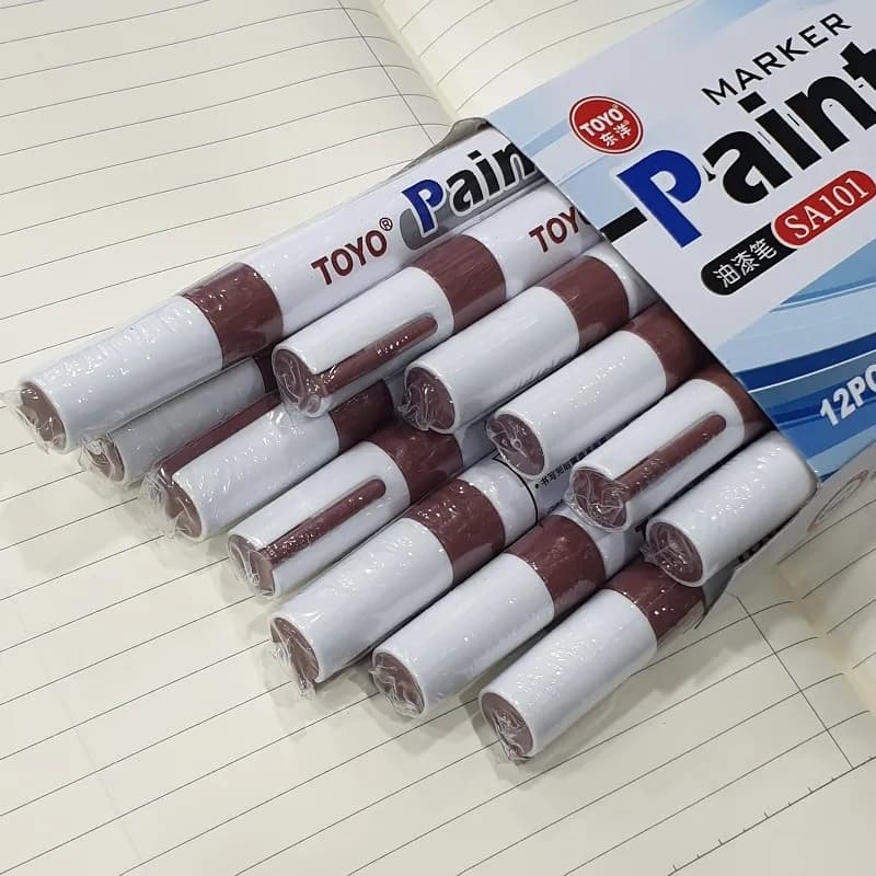 Hộp 12 cây bút sơn Toyo SA101 - NÂU
