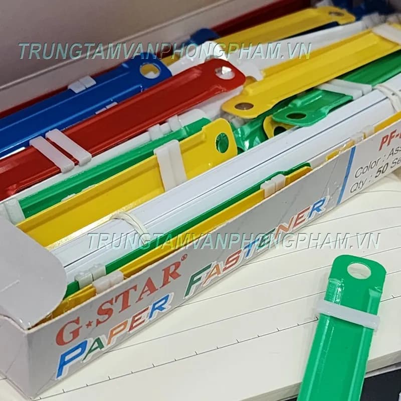 Hộp 50 cái nẹp Acco nhựa Gstar