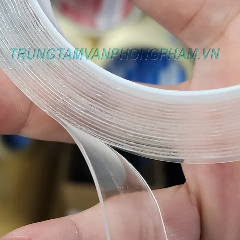 Băng keo 2 mặt siêu dính loại mỏng 5 mét