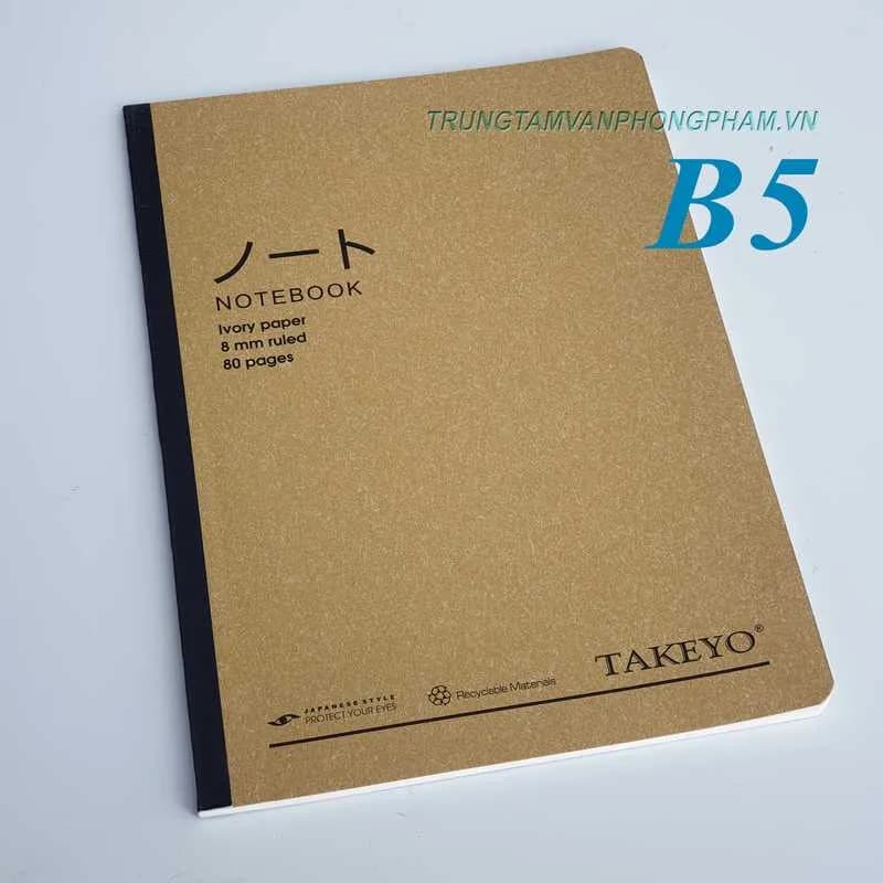 Tập vở kẻ ngang TAKEYO B5 A4 - B5 80 TRANG
