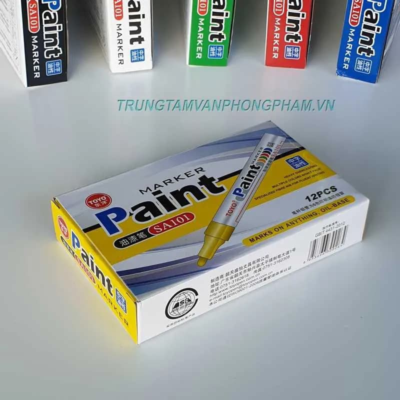 Hộp 12 cây bút sơn Toyo SA101 - VÀNG ĐẬM