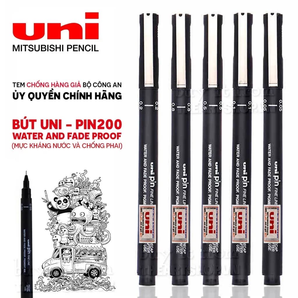 Bút vẽ kỹ thuật UNI PIN 200