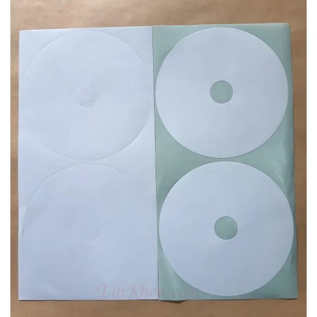 Decal dán nhãn đĩa CD - DVD